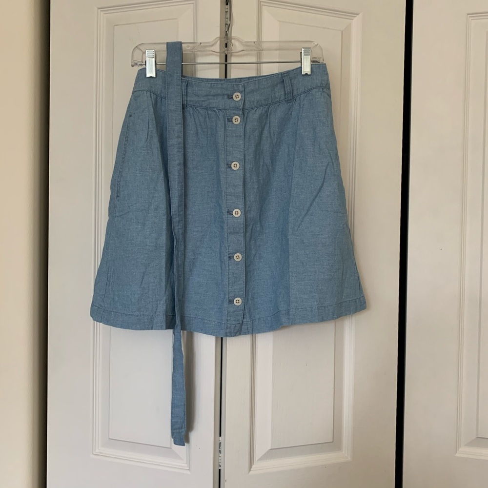 Madewell Short Jean/Blue Button Skirt